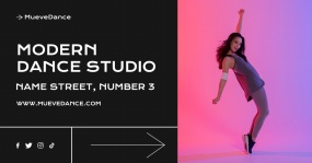 时尚舞蹈工作室宣传广告